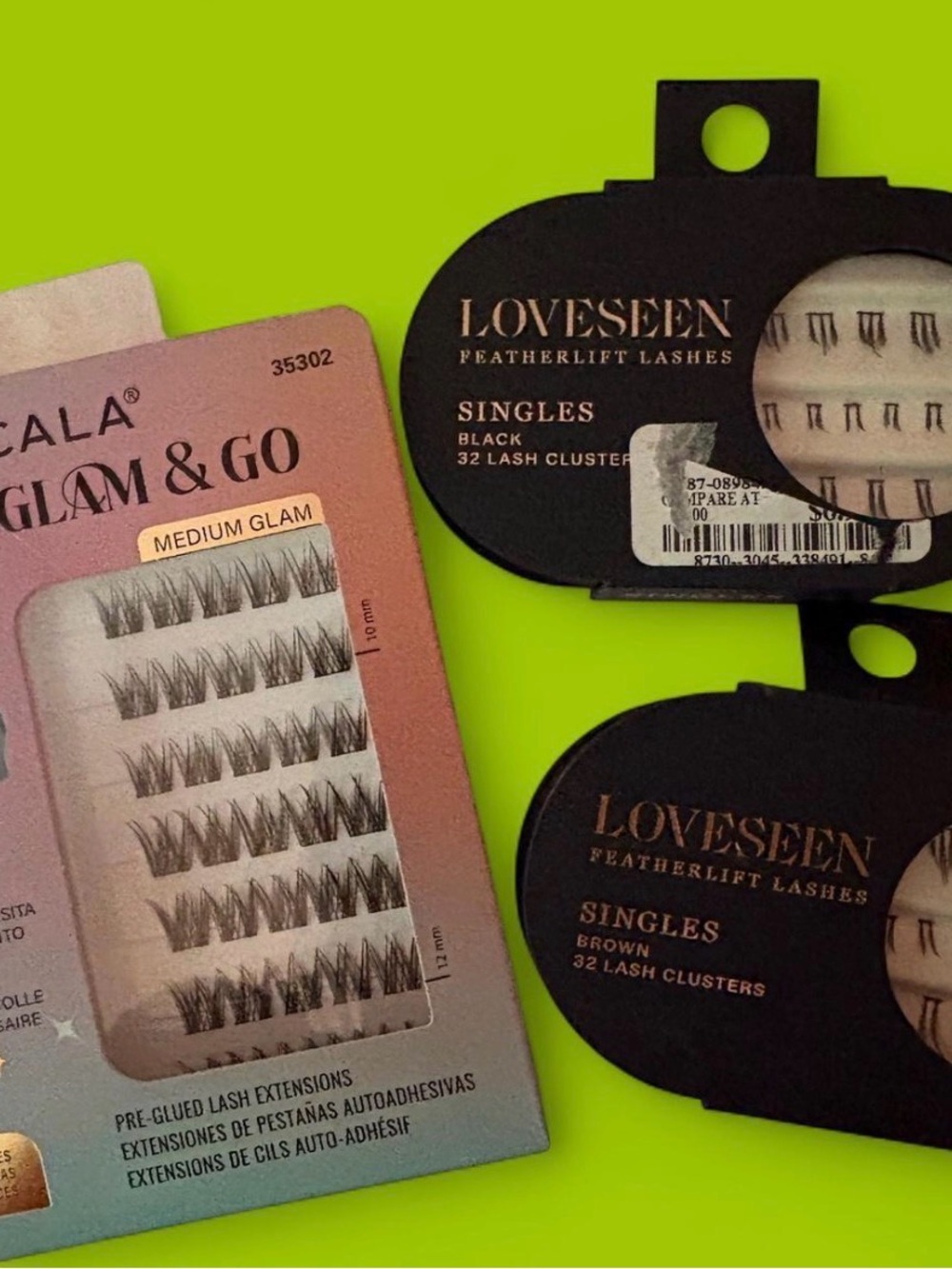 Featherlift Singles Lash Clusters - Black & Brown